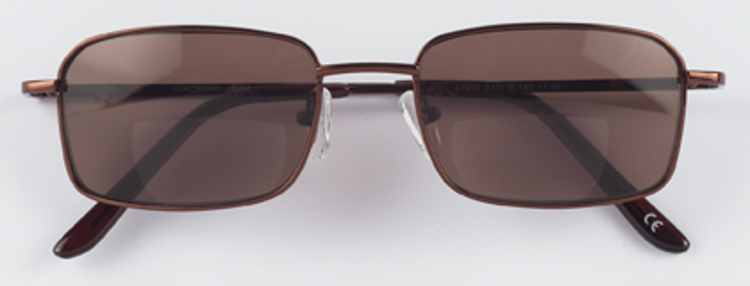 Bild von Sonnenschutz-Lesebrille, braun, Metall, braune Gläser, +1.00 dptr.