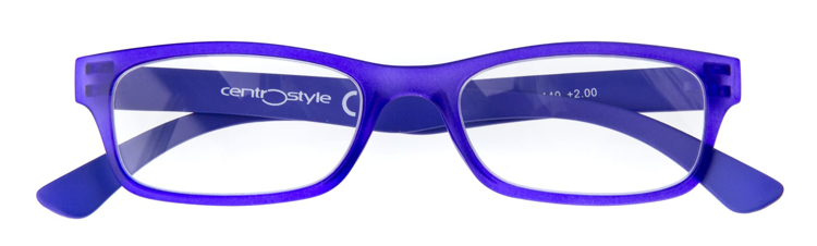 Bild von Kunststoff-Lesebrille "New Trend", violettblau matt, Gr. 50-18, ink. Etui