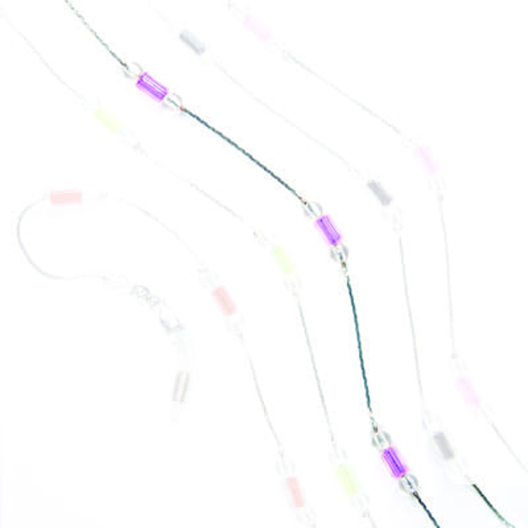 Bild von CentroStyle collection Paris Metall-Brillenkette - lange violette Perlen