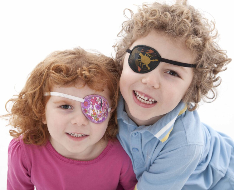 Bild von kay funpatch® - textile Augenokklusionsklappe JUNIOR mit Kopfhalteband