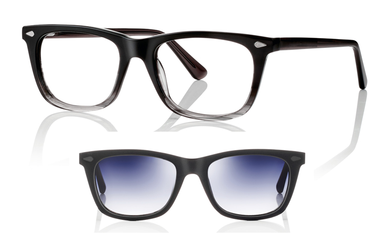 Bild von Acetat-Fassung, Größe 52-18, inkl. magnetischem Sonnenclip