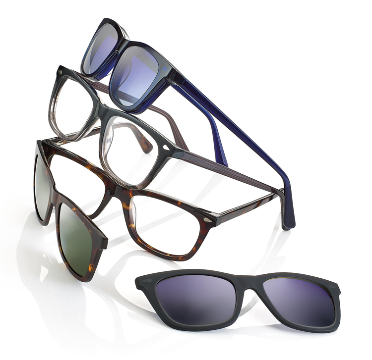 Bild von Acetat-Fassung, Größe 52-18, inkl. magnetischem Sonnenclip