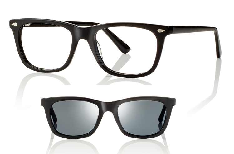 Bild von Acetat-Fassung, Größe 52-18, inkl. magnetischem Sonnenclip