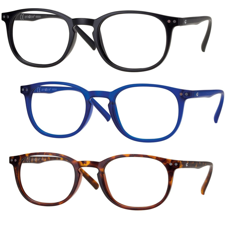 Bild von Kunstststoff-Fertiglesebrille "EASY", in 3 Farben, Gr. 48-20