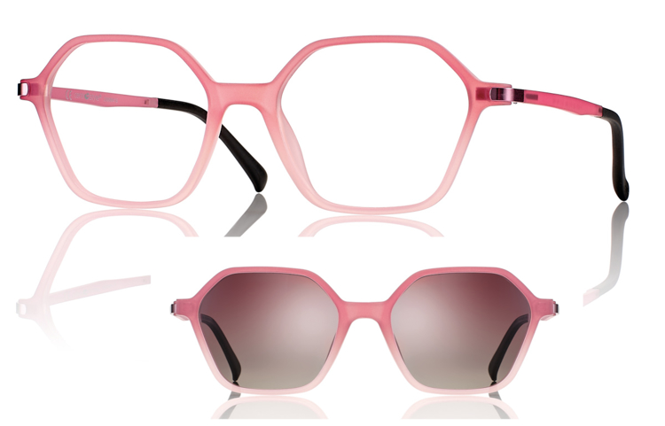 Bild von peso piuma-Fassung, Gr. 52-18, in 3 Farben, inkl. magnetischem Sonnenclip