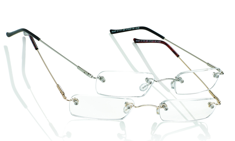 Bild von Randlos-Fertiglesebrille "POCKET", in 2 Farben, Gr. 47-19