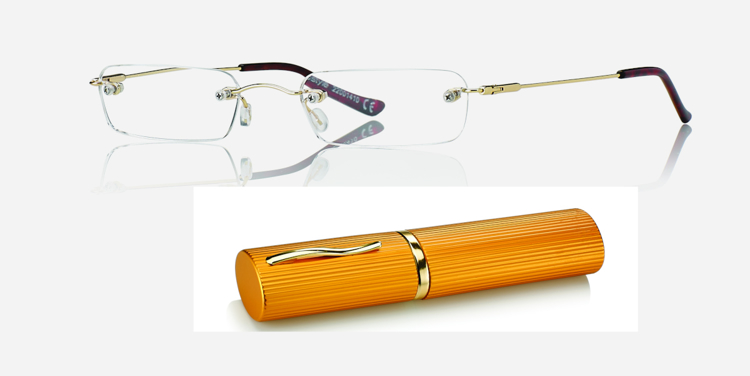 Bild von Randlos-Fertiglesebrille "POCKET", in 2 Farben, Gr. 47-19