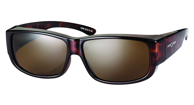 Bild von CentroStyle collection Überziehbrille polarisiert, Größe 62-13 - schildpatt