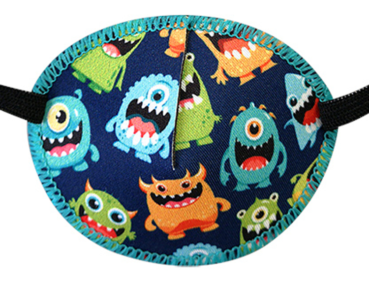 Bild von kay funpatch® - textile Augenokklusionsklappe JUNIOR mit Kopfhalteband