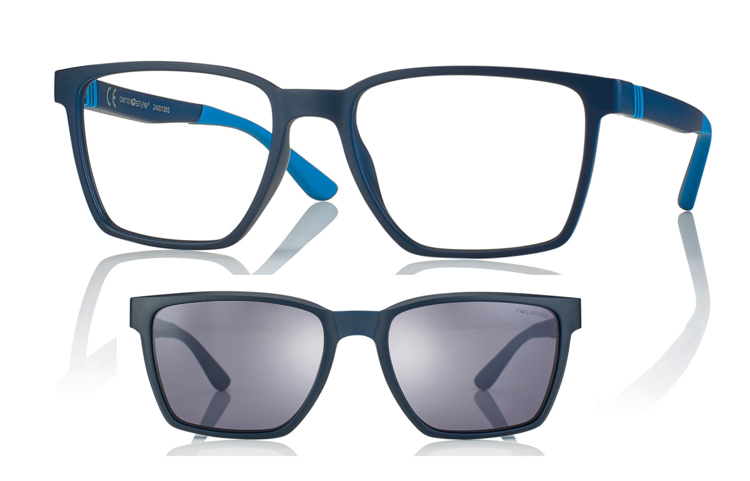 Bild von peso piuma-Fassung, Gr. 54-18, in 3 Farben, inkl. faltbarem magn. Sonnenclip