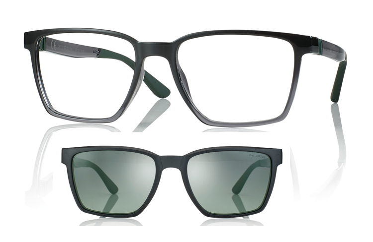 Bild von peso piuma-Fassung, Gr. 54-18, in 3 Farben, inkl. faltbarem magn. Sonnenclip