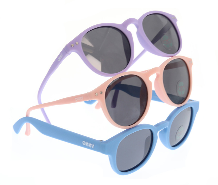 Bild von OKKY Kinder-Sonnenbrille "Lana", aus recyceltem Material, Gr. 44-18, pol. Gläser