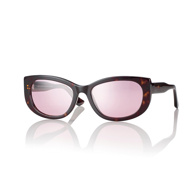 Bild von Acetat-Sonnenbrille, Gr. 56-19, in 3 Farben, Gläser polarisierend, inkl. Etui